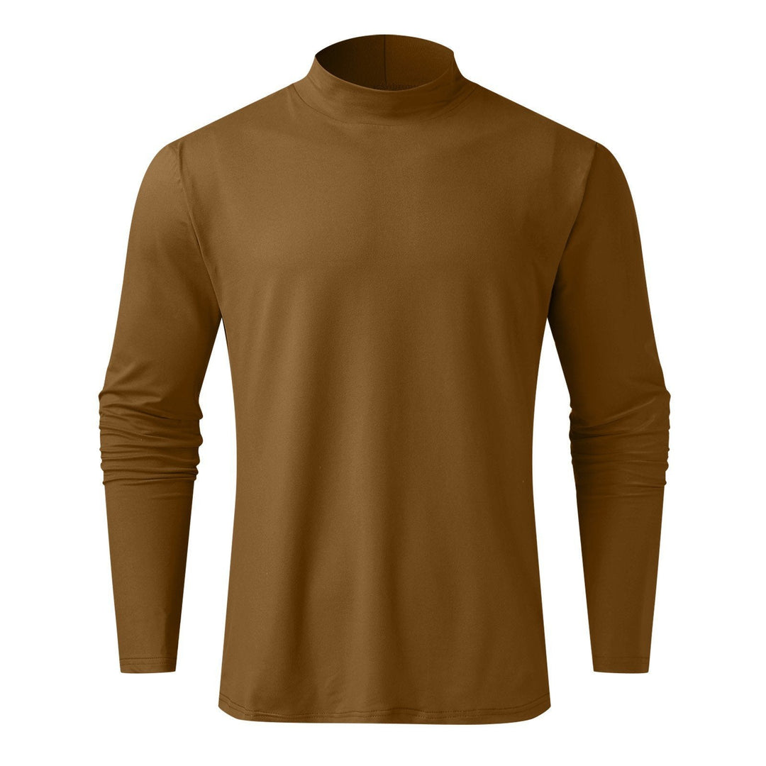 Limited Time Only 50% Off Stylish Men's T-Shirt with High Collar, Long Sleeve, and Slim FitPerfect Gift