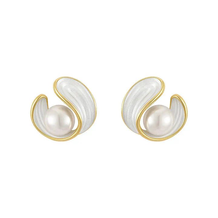 Lee - White Opal Earrings