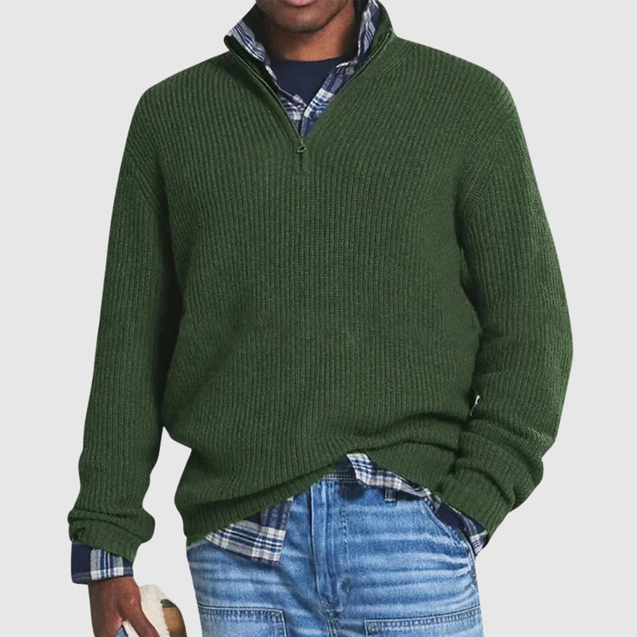 Louis | Modern Quarter-Zip Sweater