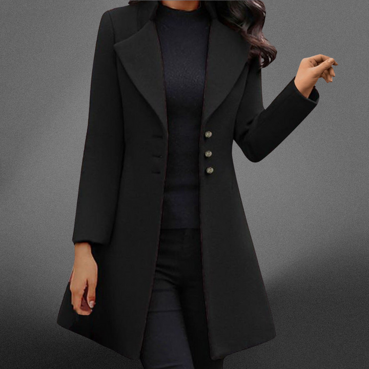 Charlotte - Luxurious Italian Wool Coat with Long Sleeves