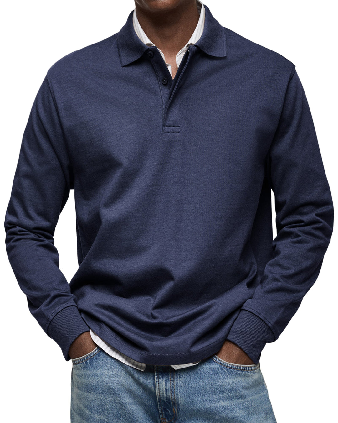 MARCONELLI | LUXURY LONG-SLEEVE POLO