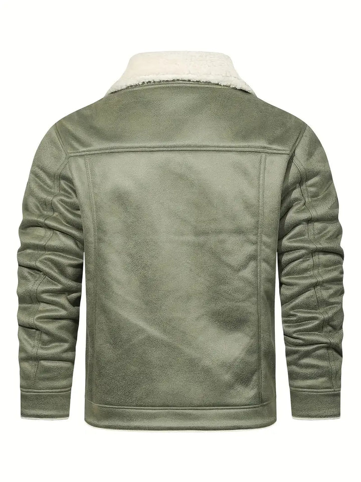 Frederik - Elegant casual polyester jacket with synthetic lining