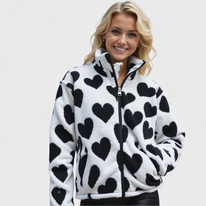 Katharina - Reversible Heart Jacket for Stylish Comfort