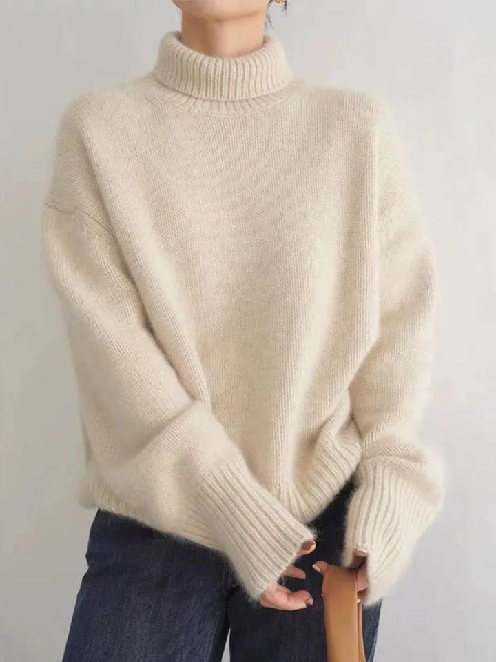 Annelise – Luxurious High Neck Cashmere Sweater