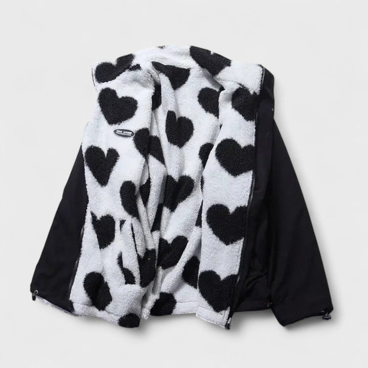 Katharina - Reversible Heart Jacket for Stylish Comfort