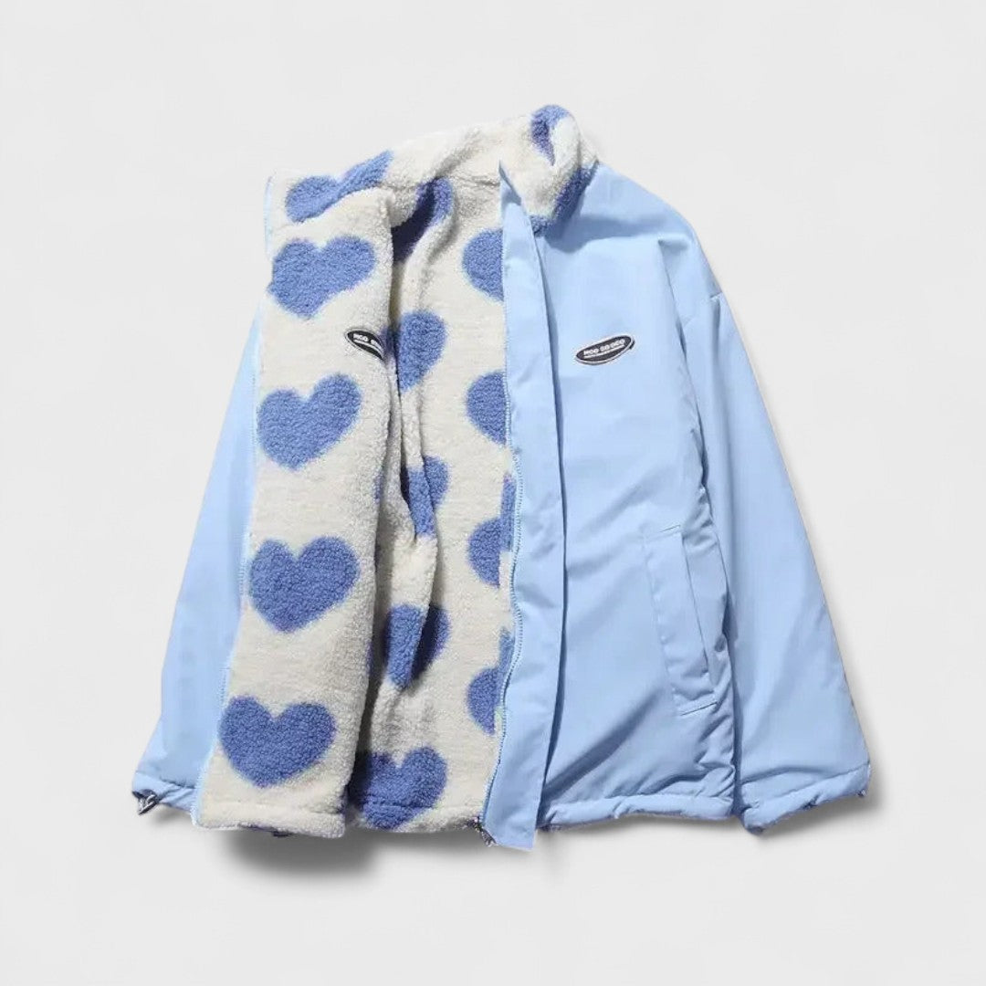 Katharina - Reversible Heart Jacket for Stylish Comfort