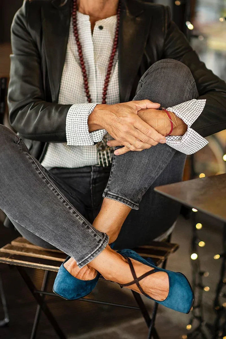 Amber | Elegant Strap Mid-Heels