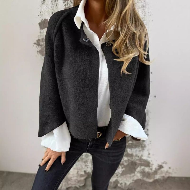Elise - Chic Short Coat with Flared Sleeves